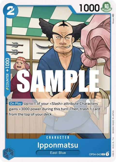 Ipponmatsu OP04-042 One Piece card from Kingdoms of Intrigue