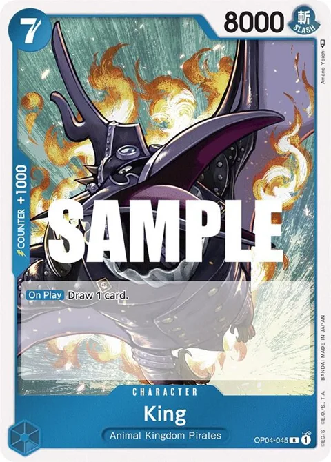 King OP04-045 One Piece card from Kingdoms of Intrigue