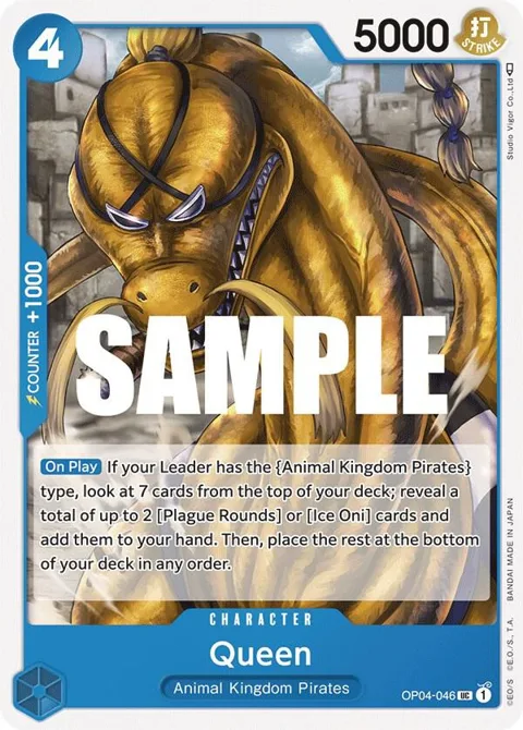 Queen OP04-046 One Piece card from Kingdoms of Intrigue