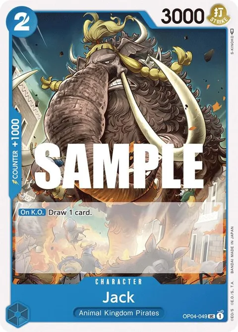 Jack OP04-049 One Piece card from Kingdoms of Intrigue