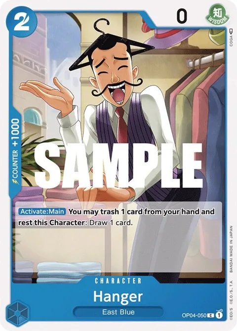 Hanger OP04-050 One Piece card from Kingdoms of Intrigue