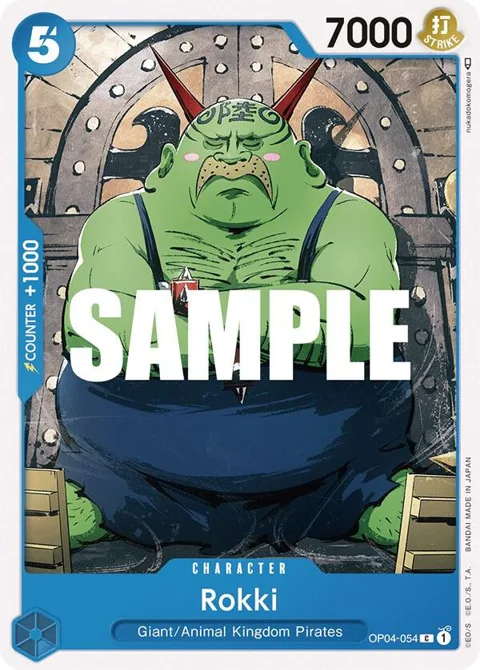 Rokki OP04-054 One Piece card from Kingdoms of Intrigue