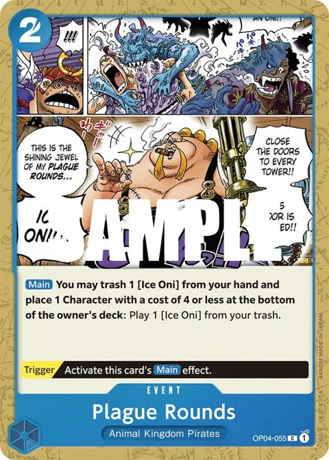 Plague Rounds OP04-055 One Piece card from Kingdoms of Intrigue