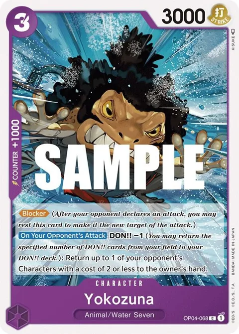 Yokozuna OP04-068 One Piece card from Kingdoms of Intrigue