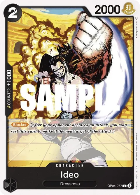 Ideo OP04-077 One Piece card from Kingdoms of Intrigue