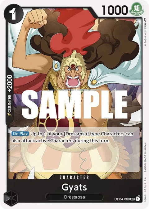 Gyats OP04-080 One Piece card from Kingdoms of Intrigue