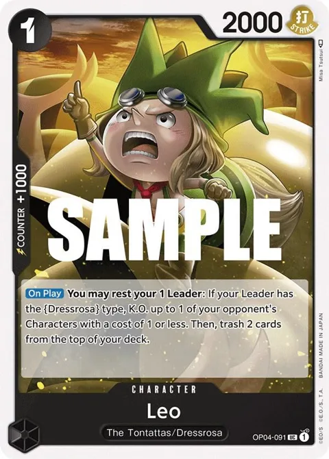Leo OP04-091 One Piece card from Kingdoms of Intrigue