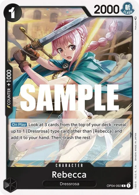 Rebecca OP04-092 One Piece card from Kingdoms of Intrigue