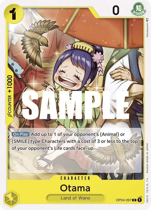 Otama OP04-097 One Piece card from Kingdoms of Intrigue