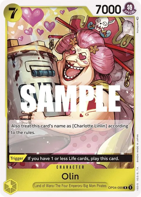 Olin OP04-099 One Piece card from Kingdoms of Intrigue