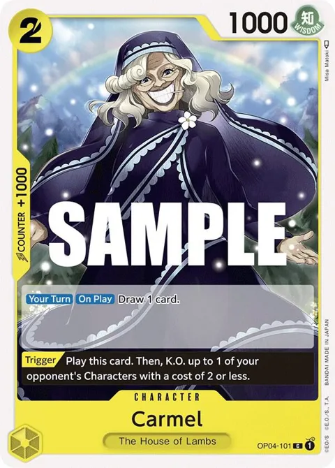 Carmel OP04-101 One Piece card from Kingdoms of Intrigue
