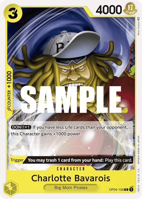 Charlotte Bavarois OP04-106 One Piece card from Kingdoms of Intrigue