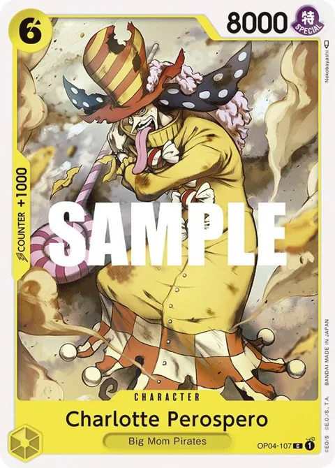 Charlotte Perospero OP04-107 One Piece card from Kingdoms of Intrigue