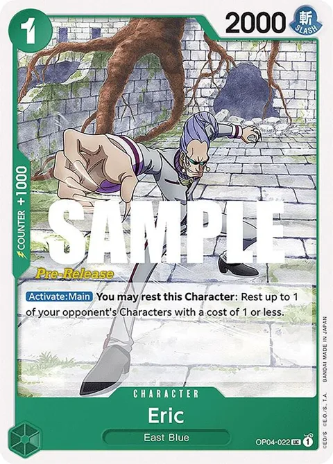 Eric OP04-022 Pre-Release One Piece card from Kingdoms of Intrigue Pre-Release Cards