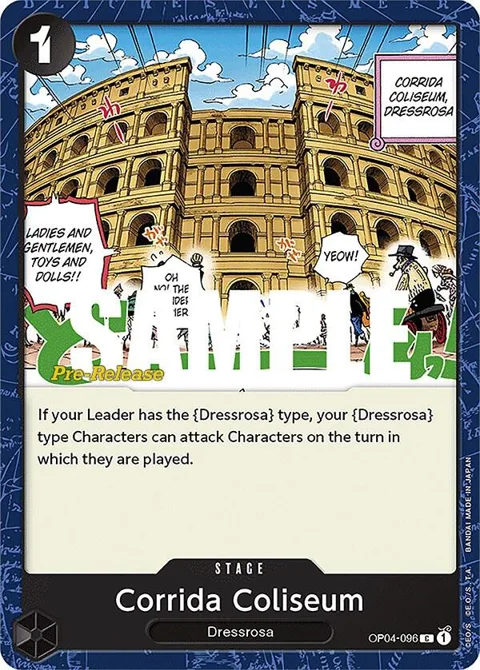 Corrida Coliseum OP04-096 Pre-Release One Piece card from Kingdoms of Intrigue Pre-Release Cards