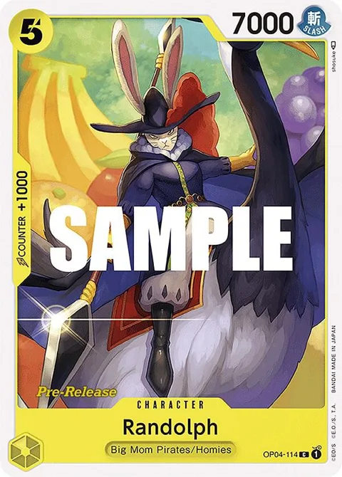 Randolph OP04-114 Pre-Release One Piece card from Kingdoms of Intrigue Pre-Release Cards