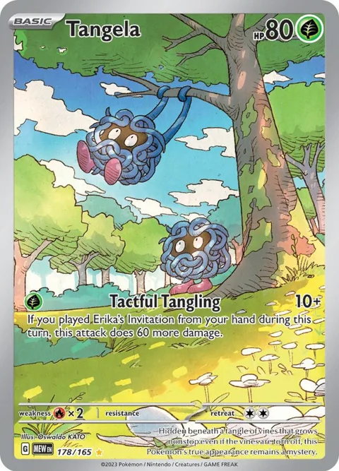 Tangela #178/165 Holofoil Pokémon card from Scarlet & Violet 151