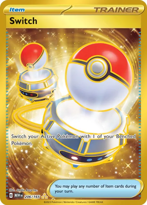 Switch #206/165 Holofoil Pokémon card from Scarlet & Violet 151