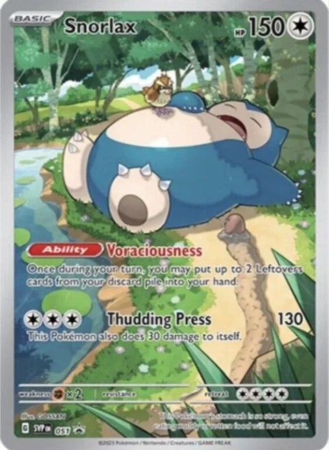 Snorlax #051 Holofoil Pokémon card from Scarlet & Violet Promo Cards