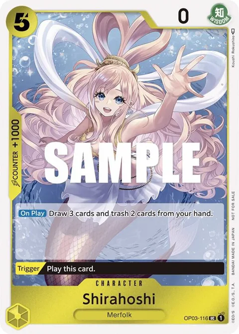 Shirahoshi Dash Pack OP03-116 One Piece card from Kingdoms of Intrigue