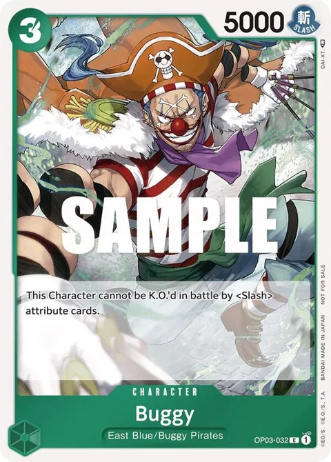 Buggy Dash Pack OP03-032 One Piece card from Kingdoms of Intrigue
