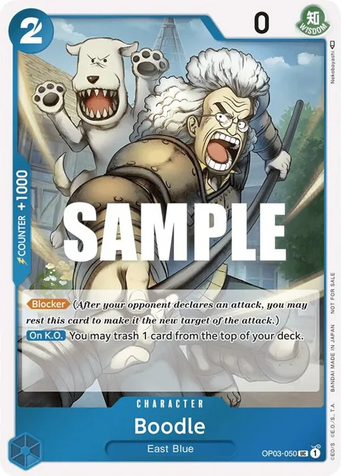 Boodle Dash Pack OP03-050 One Piece card from Kingdoms of Intrigue