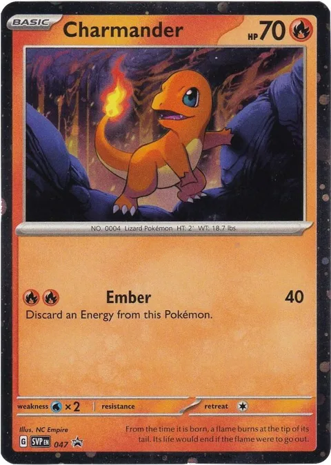 Charmander - 047 Cosmos Holo #047 Holofoil Pokémon card from Scarlet & Violet Promo Cards