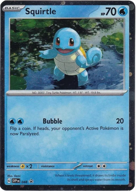 Squirtle - 048 Cosmos Holo #048 Holofoil Pokémon card from Scarlet & Violet Promo Cards