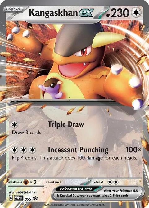 Kangaskhan ex #055 Holofoil Pokémon card from Scarlet & Violet Promo Cards