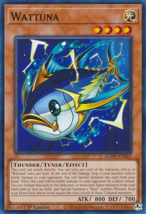 Wattuna AGOV-EN015 Yu-Gi-Oh card from Age of Overlord