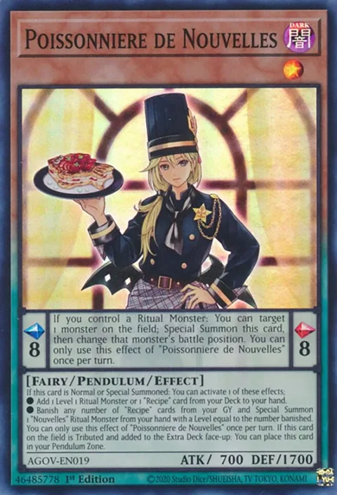 Poissonniere de Nouvelles AGOV-EN019 Yu-Gi-Oh card from Age of Overlord
