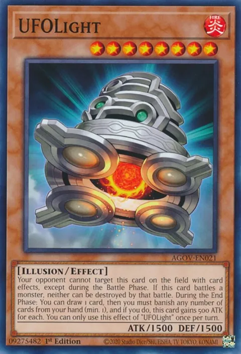 UFOLight AGOV-EN021 Yu-Gi-Oh card from Age of Overlord