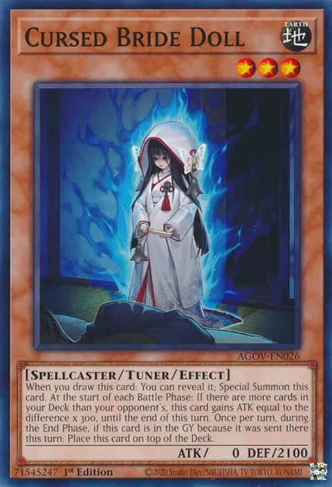 Cursed Bride Doll AGOV-EN026 Yu-Gi-Oh card from Age of Overlord