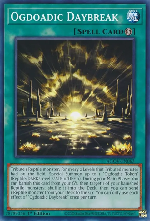 Ogdoadic Daybreak AGOV-EN063 Yu-Gi-Oh card from Age of Overlord