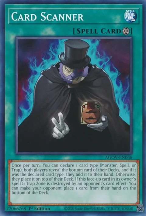 Card Scanner AGOV-EN066 Yu-Gi-Oh card from Age of Overlord