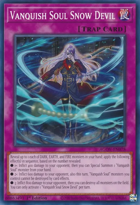 Vanquish Soul Snow Devil AGOV-EN078 Yu-Gi-Oh card from Age of Overlord