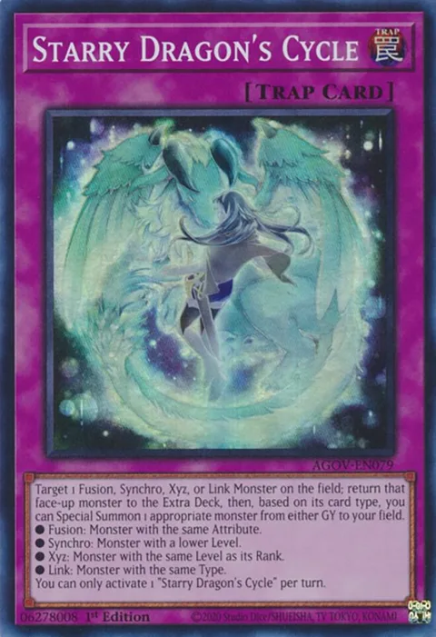 Starry Dragon's Cycle AGOV-EN079 Yu-Gi-Oh card from Age of Overlord