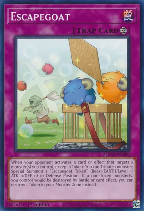 Escapegoat AGOV-EN080 Yu-Gi-Oh card from Age of Overlord