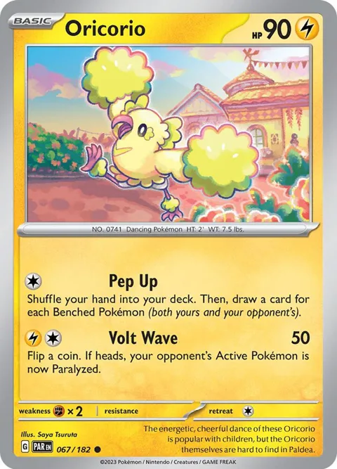 Oricorio #067/182 Pokémon card from Paradox Rift