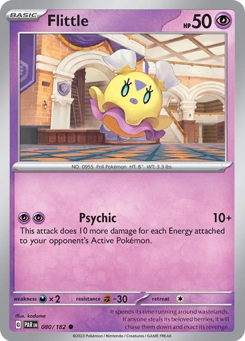 Flittle #080/182 Pokémon card from Paradox Rift
