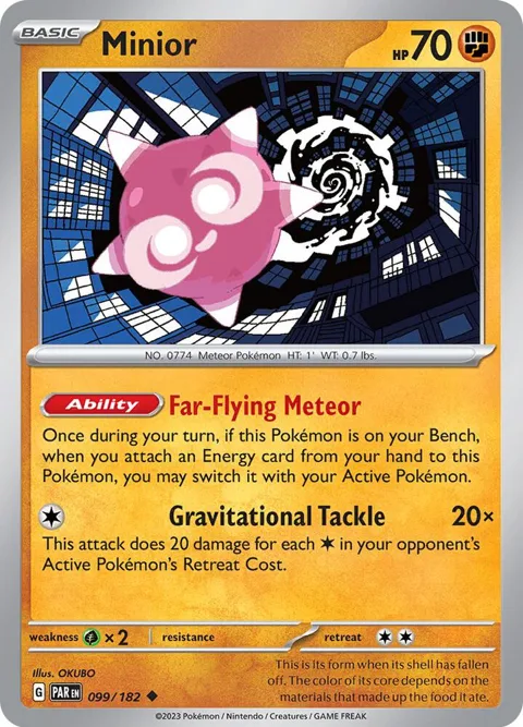 Minior #099/182 Pokémon card from Paradox Rift