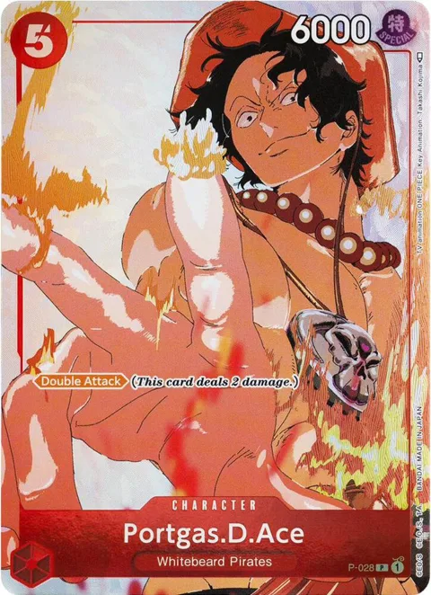 Portgas.D.Ace Gift Collection 2023 P-028 One Piece card from One Piece Promotion Cards