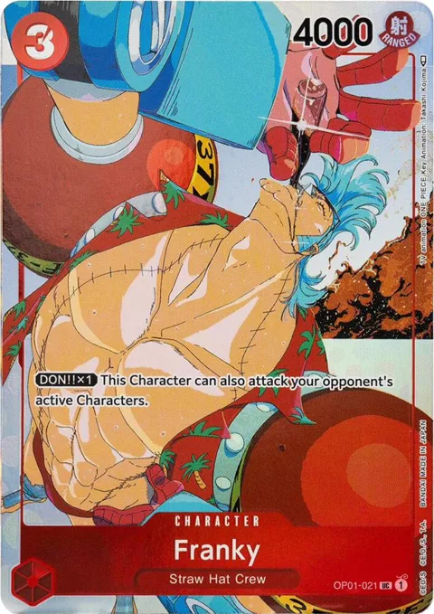 Franky Gift Collection 2023 OP01-021 One Piece card from One Piece Promotion Cards