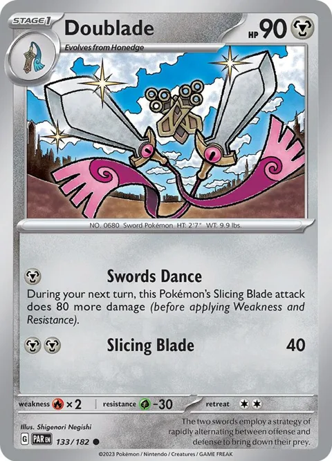 Doublade #133/182 Pokémon card from Paradox Rift