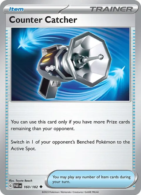 Counter Catcher #160/182 Pokémon card from Paradox Rift