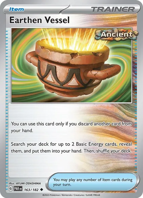 Earthen Vessel #163/182 Pokémon card from Paradox Rift