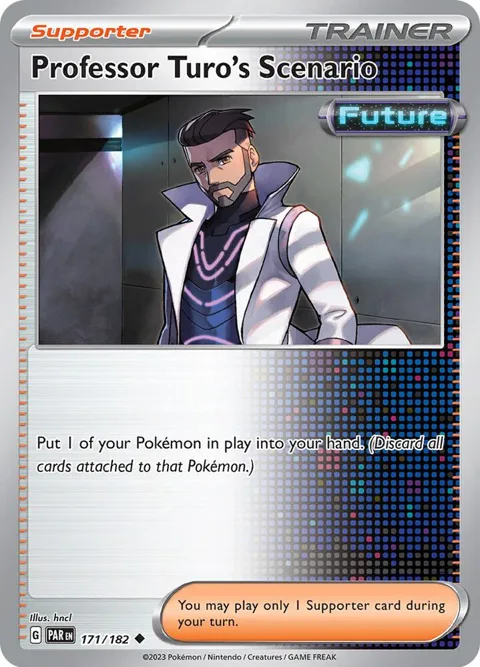 Professor Turo's Scenario #171/182 Reverse Holofoil Pokémon card from Paradox Rift