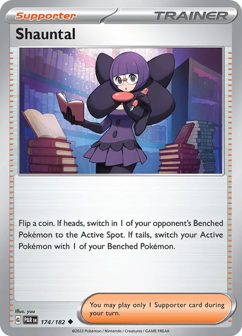 Shauntal #174/182 Reverse Holofoil Pokémon card from Paradox Rift