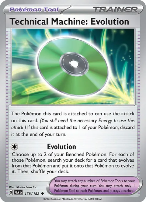 Technical Machine: Evolution #178/182 Reverse Holofoil Pokémon card from Paradox Rift