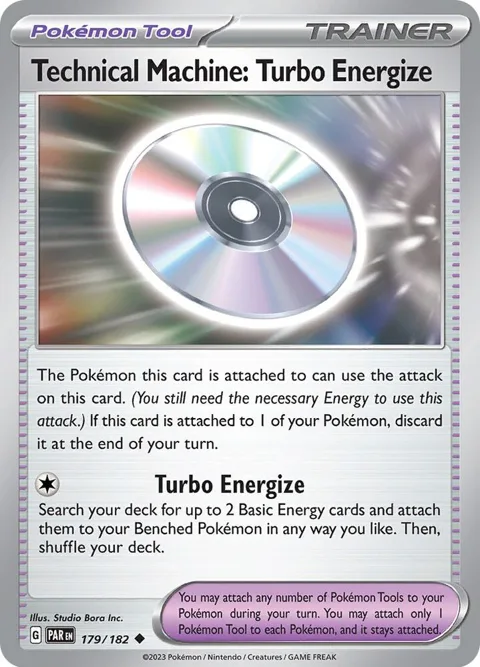 Technical Machine: Turbo Energize #179/182 Pokémon card from Paradox Rift